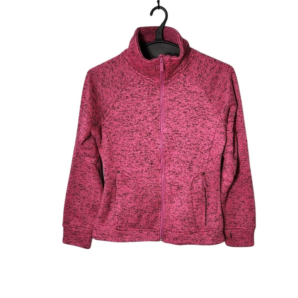 Victory Outfitters Marled Full-Zip Performance Fleece Track Jacket Size Large